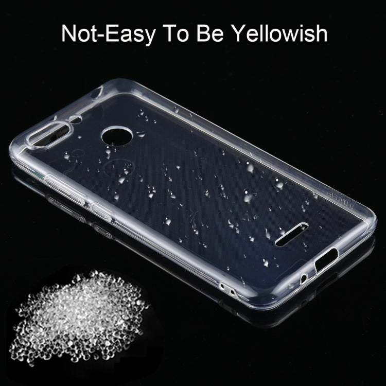 Shockproof TPU Protective Back Case for Xiaomi Redmi 6(Transparent)
