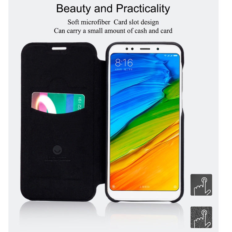 Lenuo for Ledream Flip Series Xiaomi Redmi 5 Plus PU + PC Horizontal Flip Leather Case with Card Slots