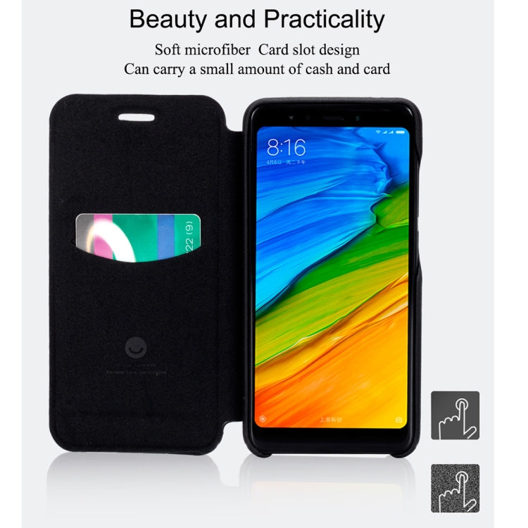 Lenuo for Ledream Flip Series Xiaomi Redmi 5 PU + PC Horizontal Flip Leather Case with Card Slots