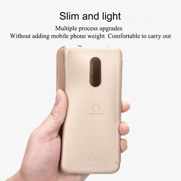 Lenuo for Ledream Flip Series Xiaomi Redmi 5 PU + PC Horizontal Flip Leather Case with Card Slots