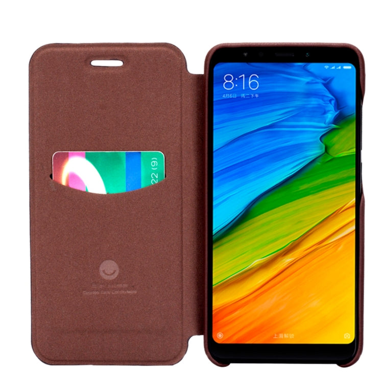 Lenuo for Ledream Flip Series Xiaomi Redmi 5 PU + PC Horizontal Flip Leather Case with Card Slots