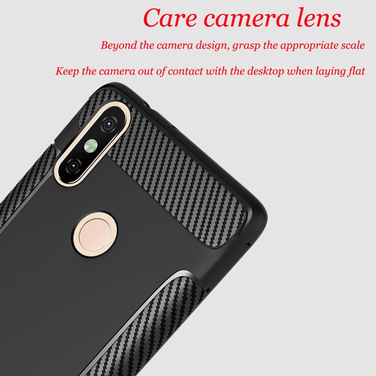 Carbon Fiber Anti-slip TPU Protective Case for Xiaomi Mi 6X / A2