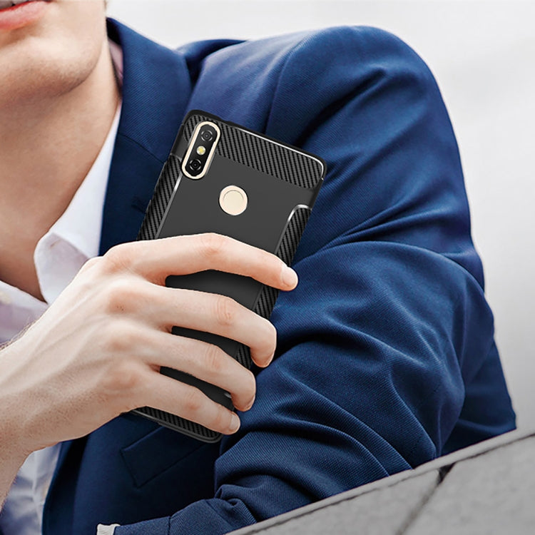 Carbon Fiber Anti-slip TPU Protective Case for Xiaomi Mi 6X / A2