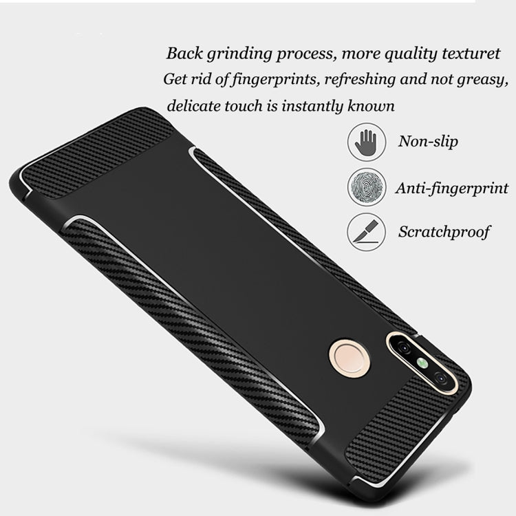 Carbon Fiber Anti-slip TPU Protective Case for Xiaomi Mi 6X / A2