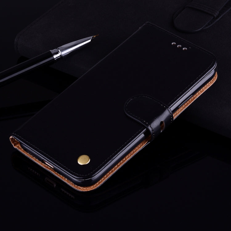 Business Style Oil Wax Texture Horizontal Flip Leather Case for Xiaomi Mi 8, with Holder & Card Slots & Wallet