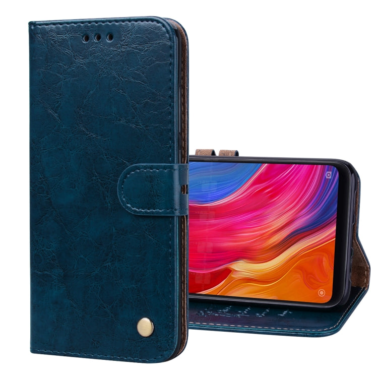 Business Style Oil Wax Texture Horizontal Flip Leather Case for Xiaomi Mi 8, with Holder & Card Slots & Wallet