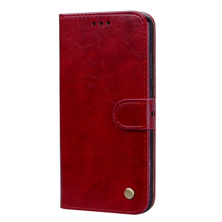 Business Style Oil Wax Texture Horizontal Flip Leather Case for Xiaomi Mi 8, with Holder & Card Slots & Wallet