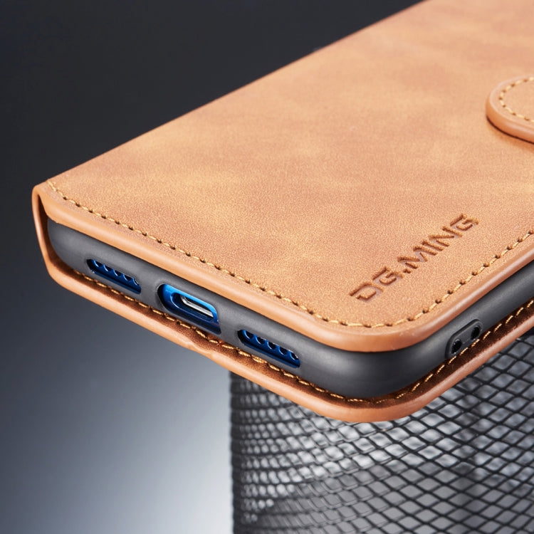 DG.MING Retro Oil Side Horizontal Flip Case for Xiaomi Mi 8, with Holder & Card Slots & Wallet
