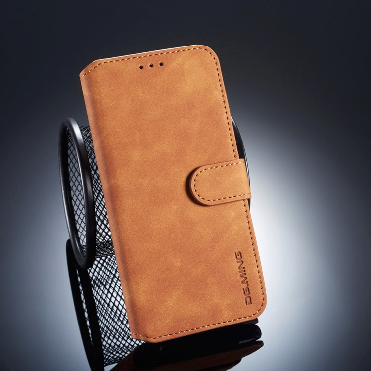 DG.MING Retro Oil Side Horizontal Flip Case for Xiaomi Mi 8, with Holder & Card Slots & Wallet