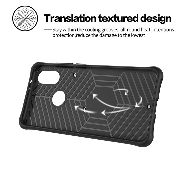 PC + TPU Dropproof Sniper Hybrid Case for Xiaomi Mi 6X / A2, with 360 Degree Rotation Holder