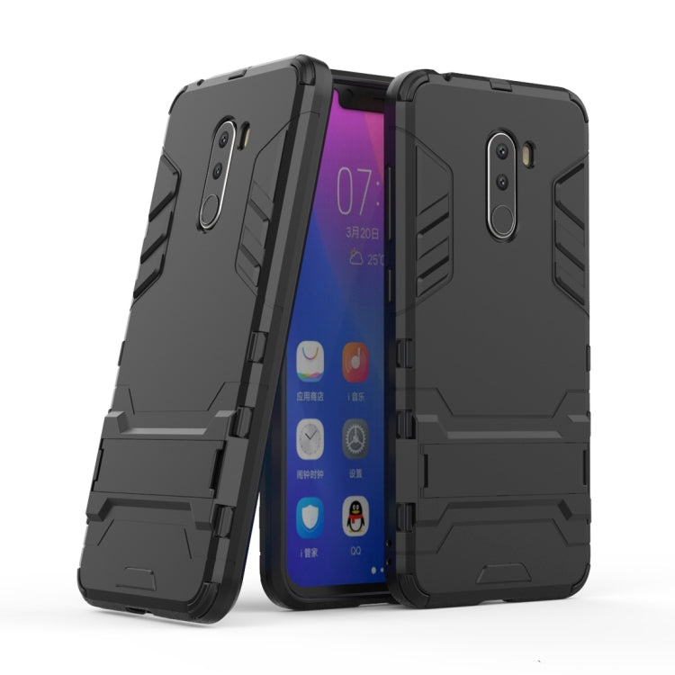 Shockproof PC + TPU Case for Xiaomi Pocophone F1, with Holder