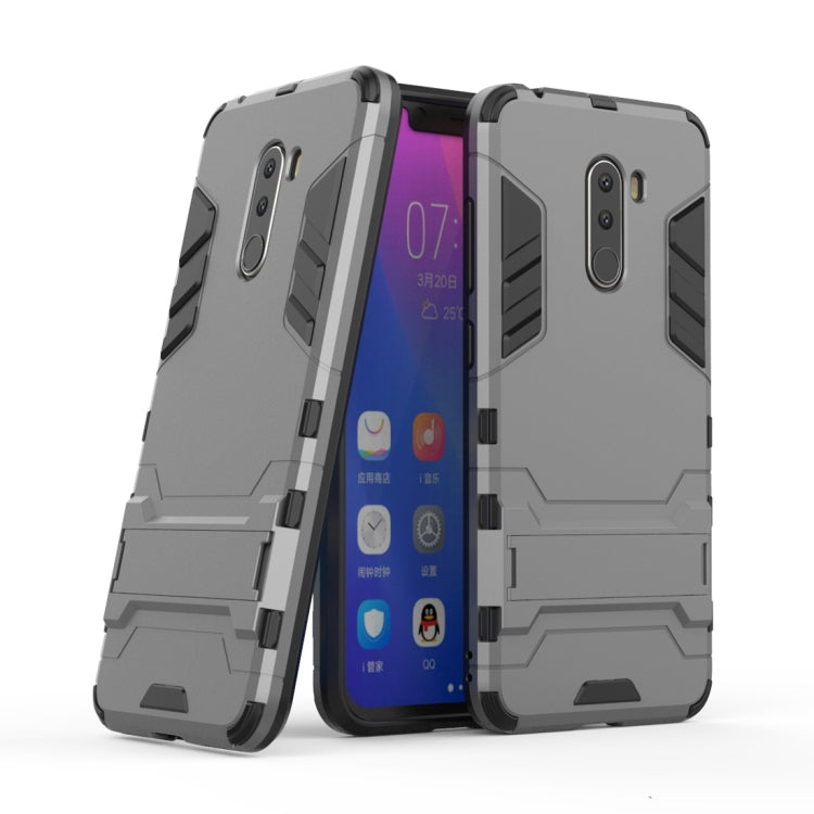 Shockproof PC + TPU Case for Xiaomi Pocophone F1, with Holder