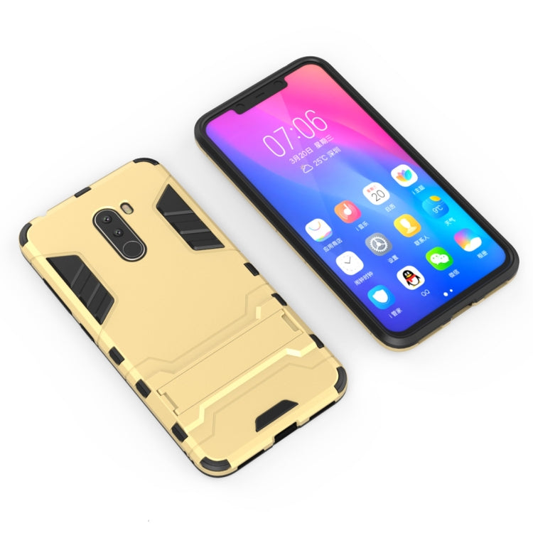 Shockproof PC + TPU Case for Xiaomi Pocophone F1, with Holder