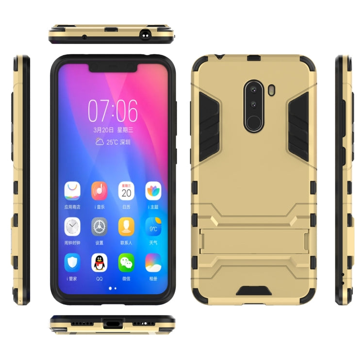 Shockproof PC + TPU Case for Xiaomi Pocophone F1, with Holder