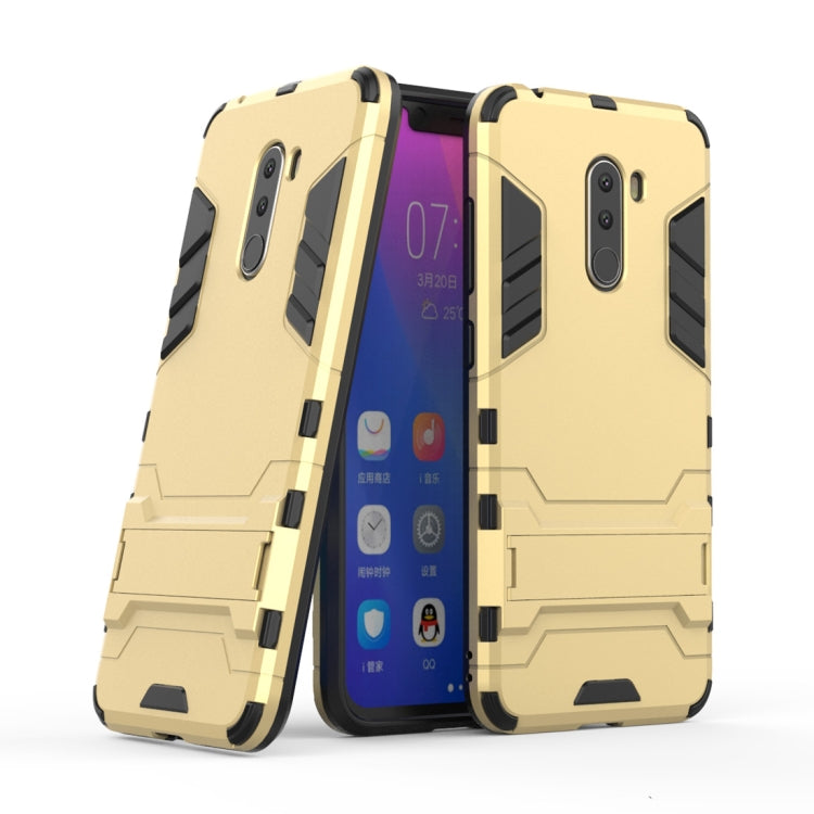 Shockproof PC + TPU Case for Xiaomi Pocophone F1, with Holder