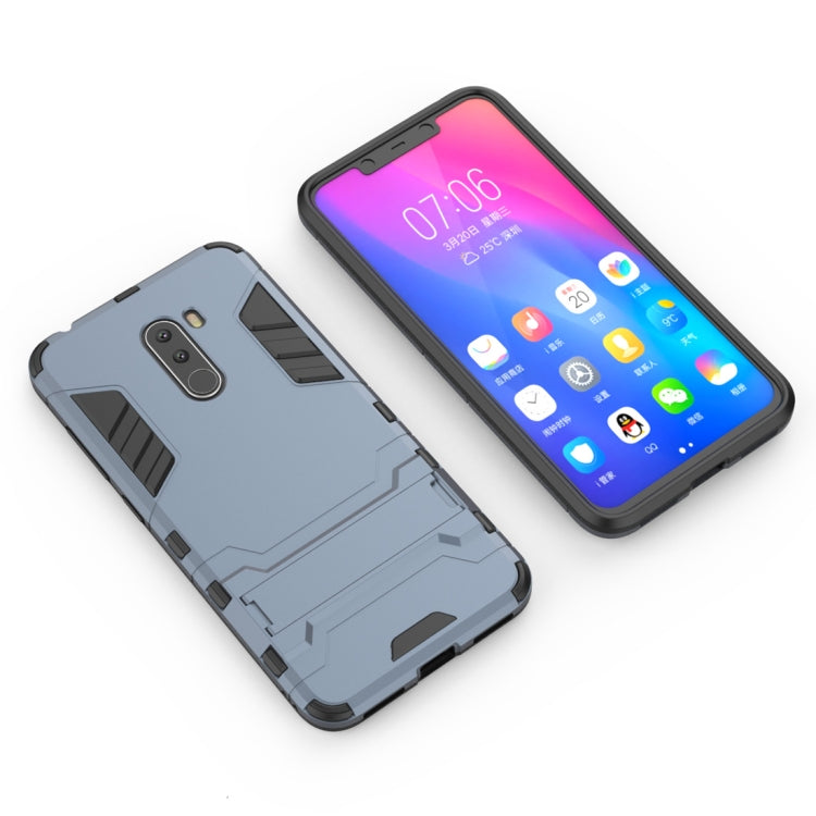 Shockproof PC + TPU Case for Xiaomi Pocophone F1, with Holder