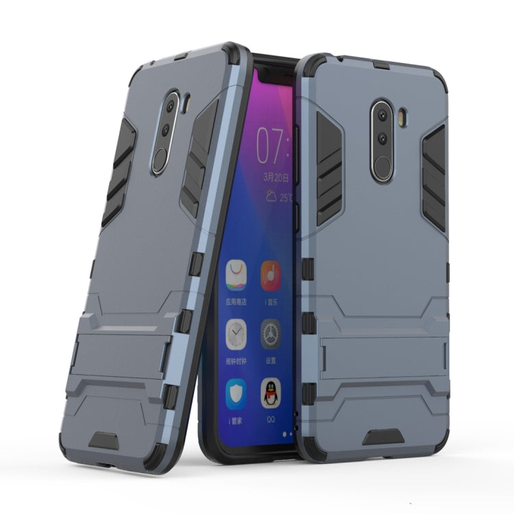 Shockproof PC + TPU Case for Xiaomi Pocophone F1, with Holder
