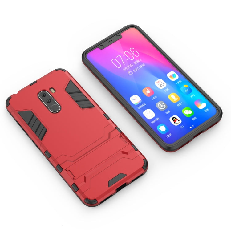 Shockproof PC + TPU Case for Xiaomi Pocophone F1, with Holder