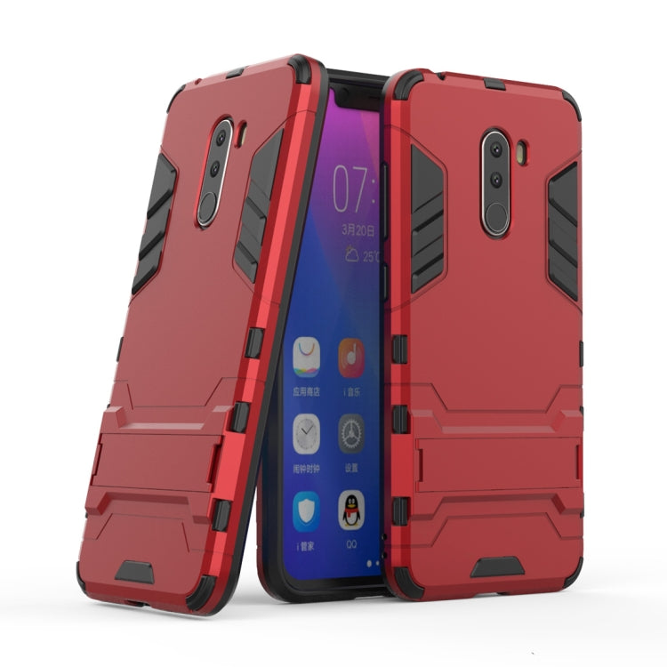 Shockproof PC + TPU Case for Xiaomi Pocophone F1, with Holder