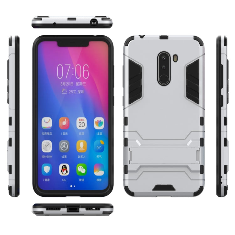 Shockproof PC + TPU Case for Xiaomi Pocophone F1, with Holder