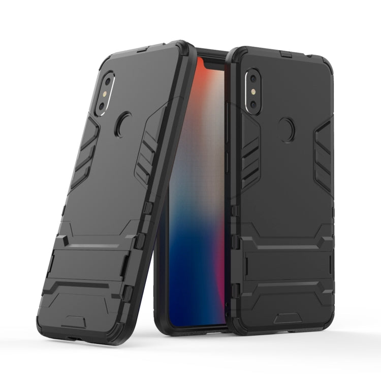 Shockproof PC + TPU Case for Xiaomi Redmi Note 6, with Holder