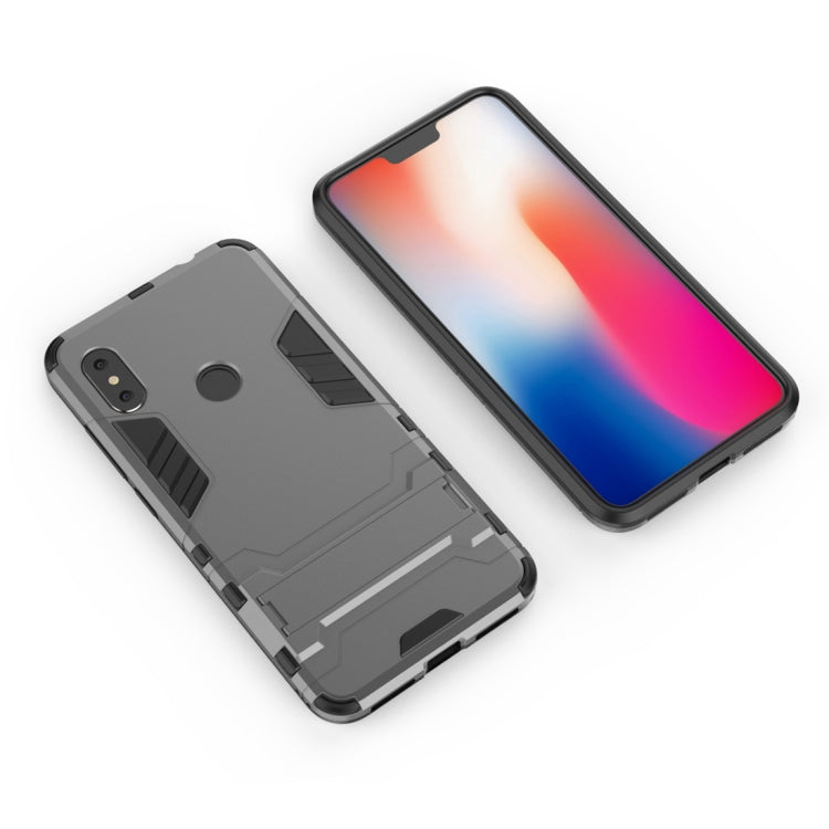 Shockproof PC + TPU Case for Xiaomi Redmi Note 6, with Holder