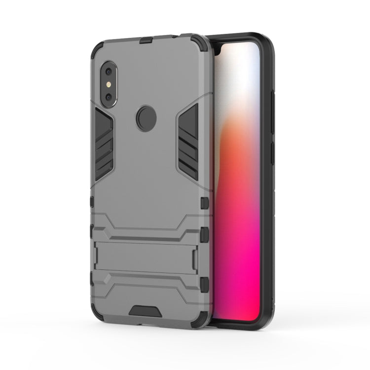 Shockproof PC + TPU Case for Xiaomi Redmi Note 6, with Holder
