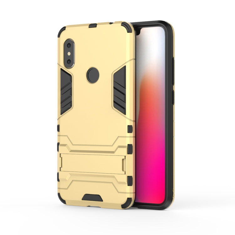 Shockproof PC + TPU Case for Xiaomi Redmi Note 6, with Holder