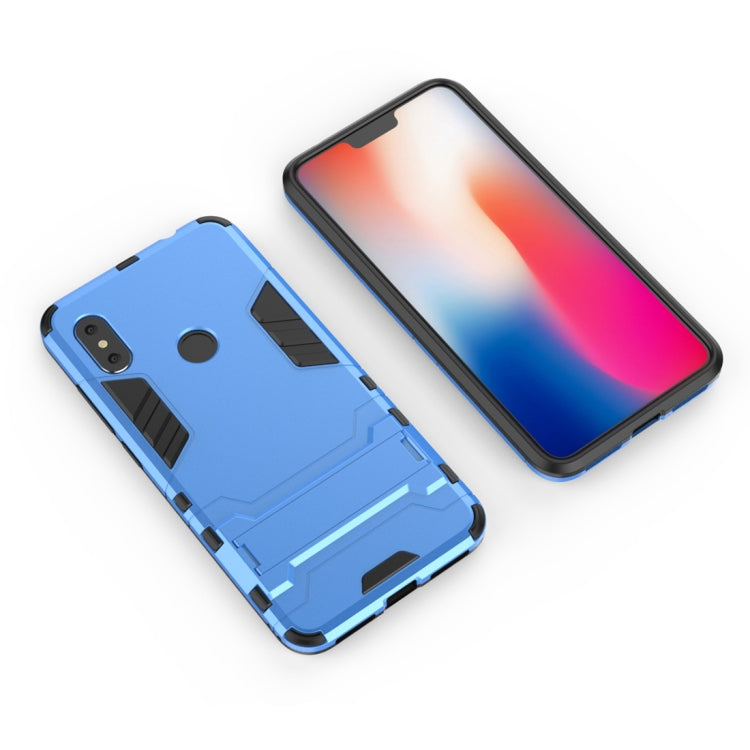Shockproof PC + TPU Case for Xiaomi Redmi Note 6, with Holder