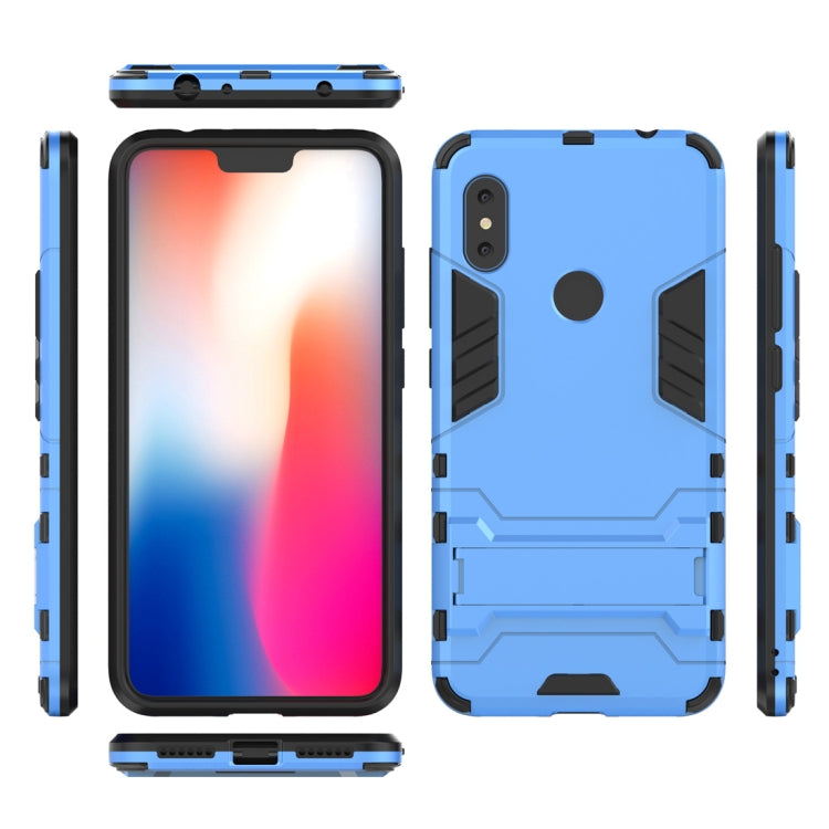 Shockproof PC + TPU Case for Xiaomi Redmi Note 6, with Holder