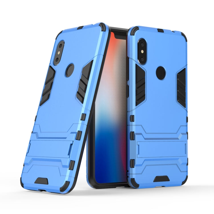 Shockproof PC + TPU Case for Xiaomi Redmi Note 6, with Holder