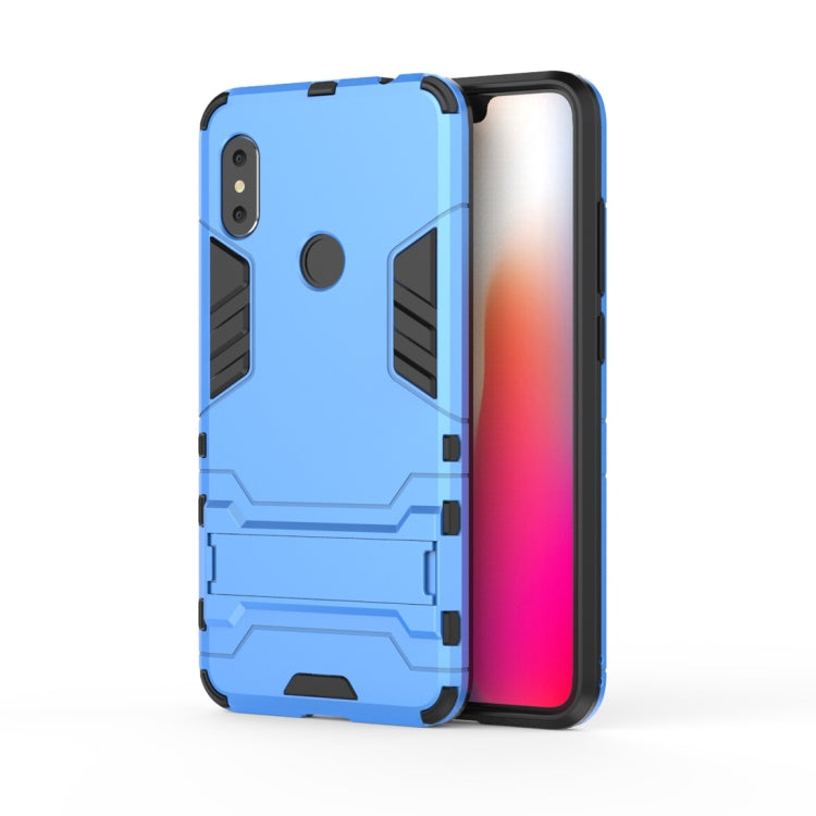 Shockproof PC + TPU Case for Xiaomi Redmi Note 6, with Holder