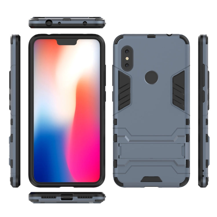 Shockproof PC + TPU Case for Xiaomi Redmi Note 6, with Holder
