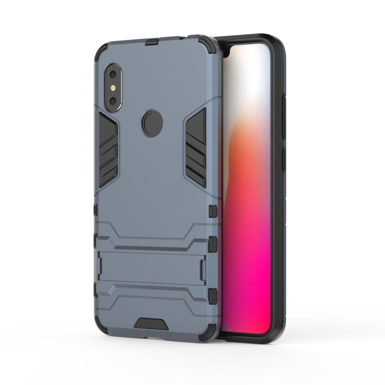 Shockproof PC + TPU Case for Xiaomi Redmi Note 6, with Holder