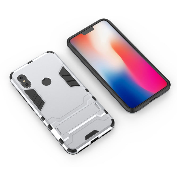 Shockproof PC + TPU Case for Xiaomi Redmi Note 6, with Holder