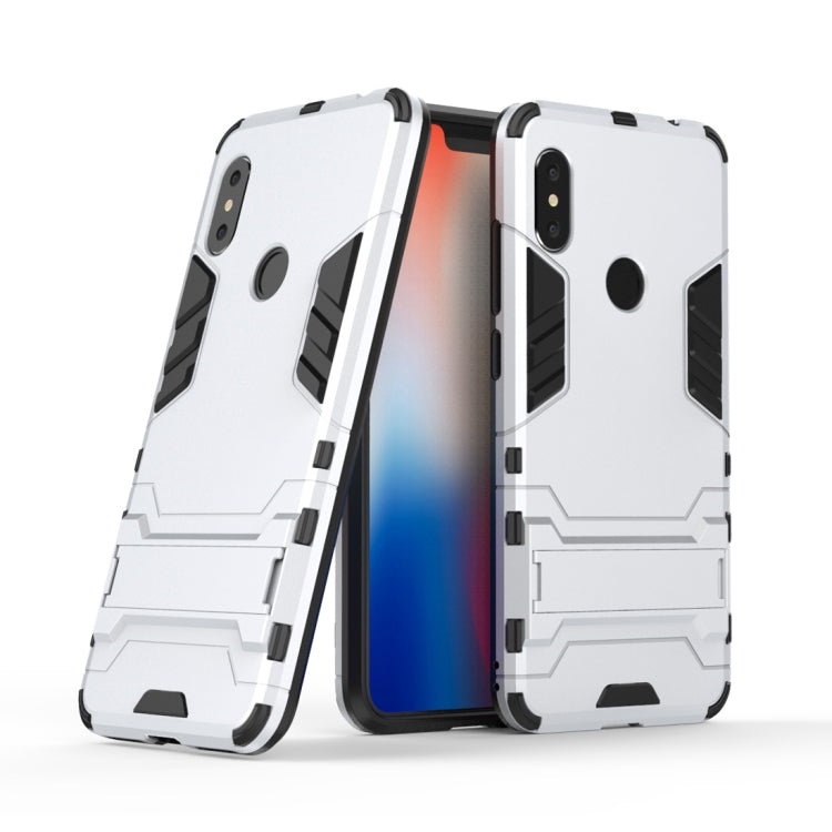 Shockproof PC + TPU Case for Xiaomi Redmi Note 6, with Holder