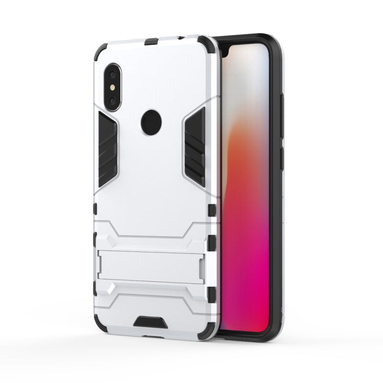 Shockproof PC + TPU Case for Xiaomi Redmi Note 6, with Holder