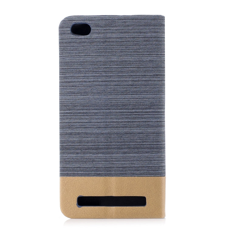 For Xiaomi Redmi 5A Canvas Texture PU + TPU Horizontal Flip Leather Case with Holder & Card Slot