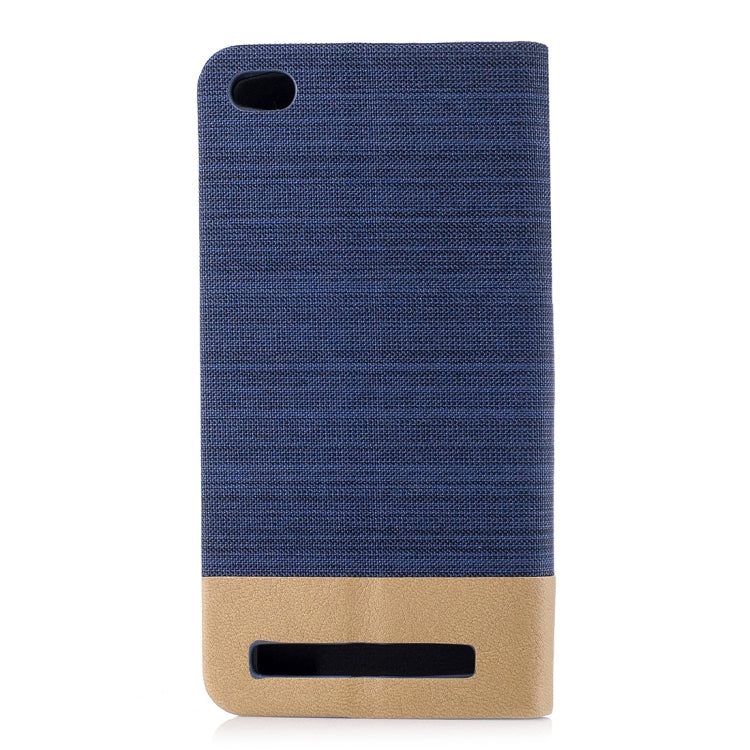 For Xiaomi Redmi 5A Canvas Texture PU + TPU Horizontal Flip Leather Case with Holder & Card Slot
