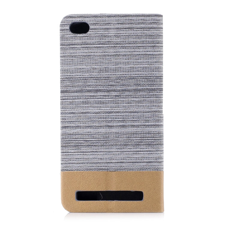 For Xiaomi Redmi 5A Canvas Texture PU + TPU Horizontal Flip Leather Case with Holder & Card Slot