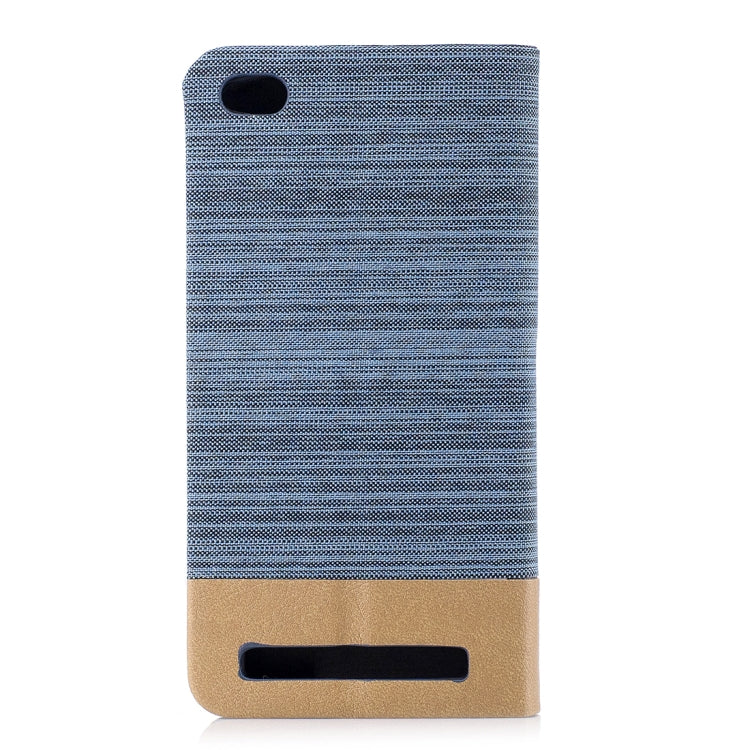 For Xiaomi Redmi 5A Canvas Texture PU + TPU Horizontal Flip Leather Case with Holder & Card Slot