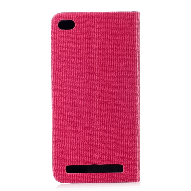 For Xiaomi Redmi 5A Contrast Color Canvas Texture Horizontal Flip Leather Case with Holder & Card Slot