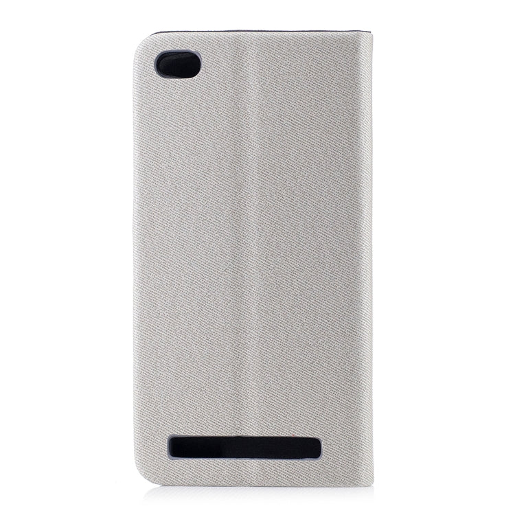 For Xiaomi Redmi 5A Contrast Color Canvas Texture Horizontal Flip Leather Case with Holder & Card Slot