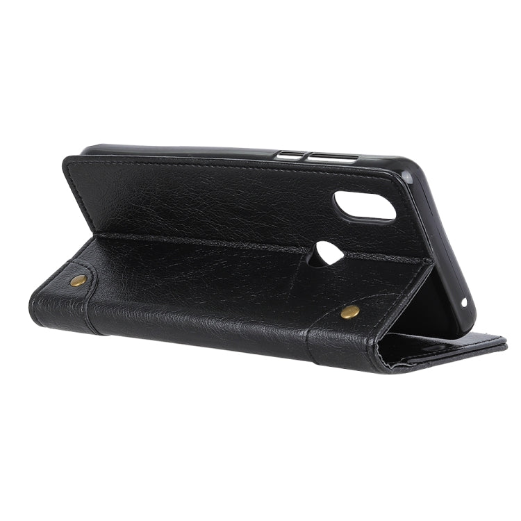 Copper Buckle Nappa Texture Horizontal Flip Leather Case for Xiaomi Mi Mix 3, with Holder & Card Slots & Wallet