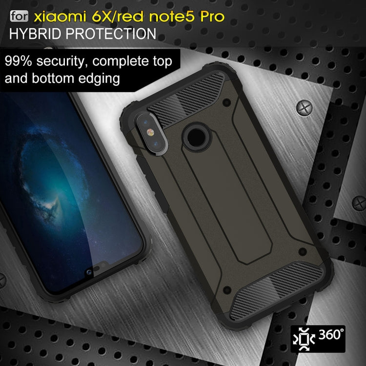 For Xiaomi Redmi Note 5 Pro Full-body Rugged TPU + PC Combination Back Cover Case