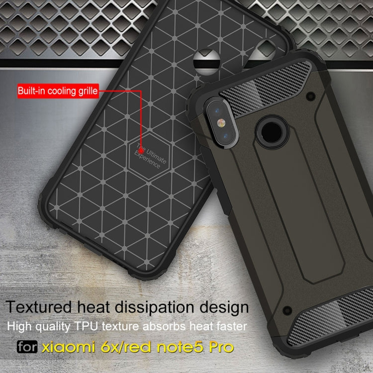 For Xiaomi Redmi Note 5 Pro Full-body Rugged TPU + PC Combination Back Cover Case