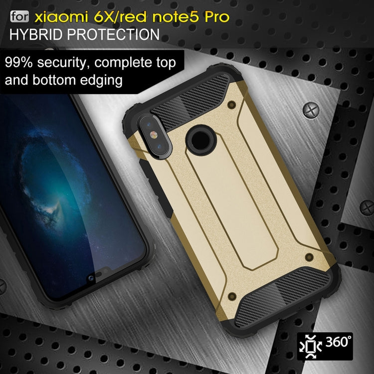 For Xiaomi Redmi Note 5 Pro Full-body Rugged TPU + PC Combination Back Cover Case
