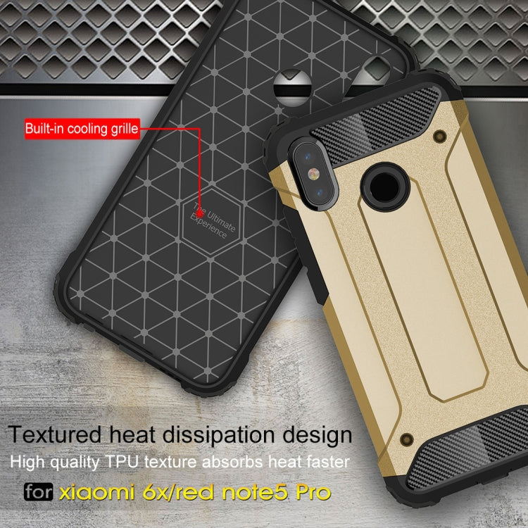 For Xiaomi Redmi Note 5 Pro Full-body Rugged TPU + PC Combination Back Cover Case