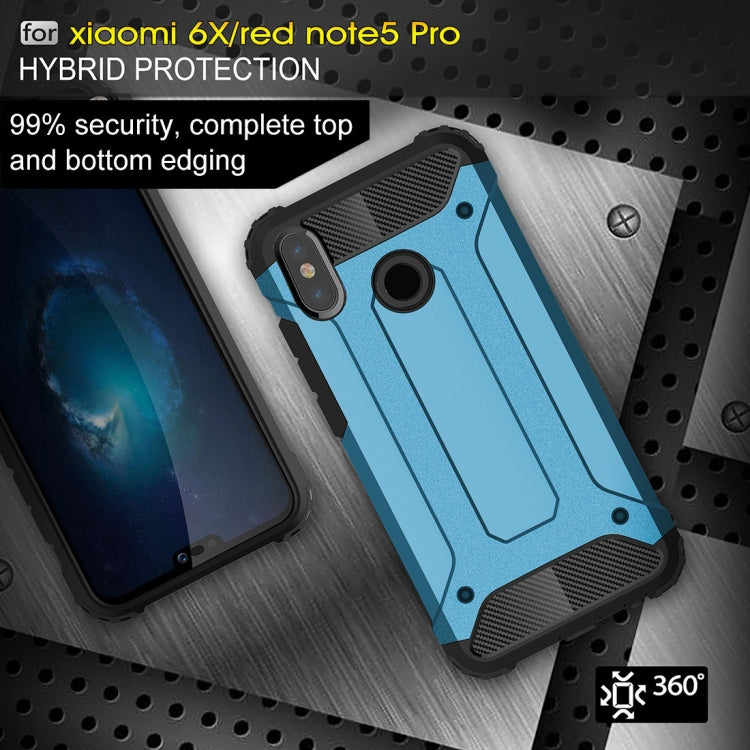 For Xiaomi Redmi Note 5 Pro Full-body Rugged TPU + PC Combination Back Cover Case