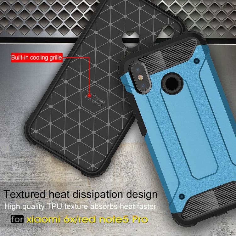 For Xiaomi Redmi Note 5 Pro Full-body Rugged TPU + PC Combination Back Cover Case